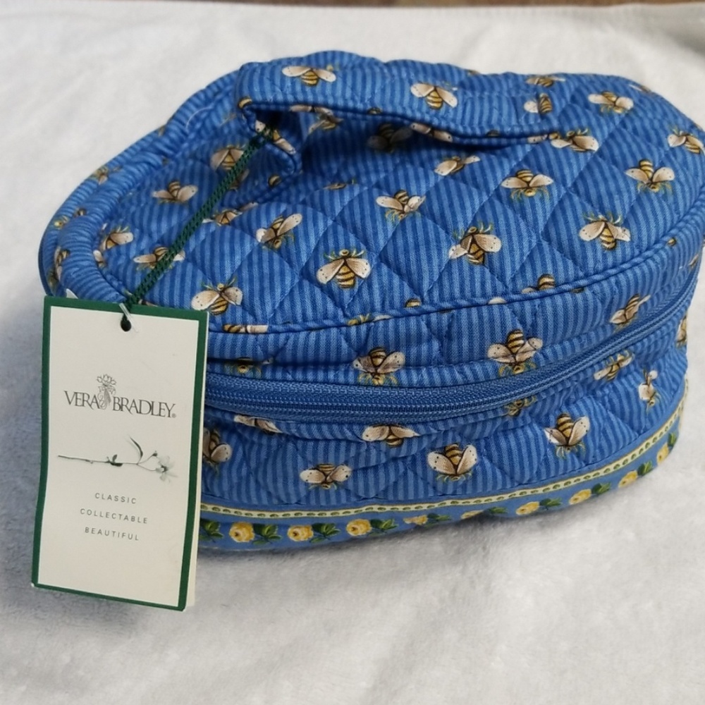 NWT Vera Bradley Retired Bees Travel Cosmetic bag